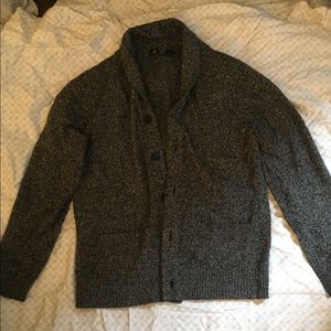 Grey cowl neck sweater